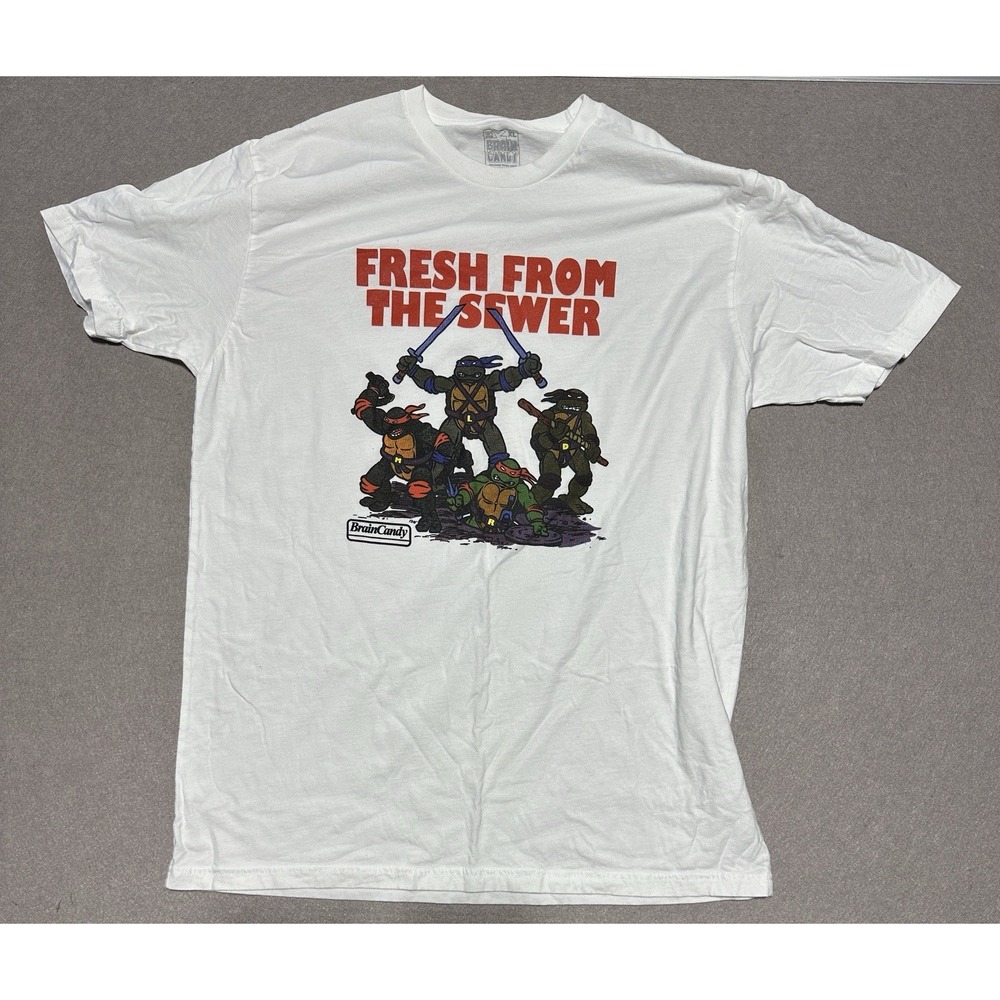 Teenage Mutant Ninja Turtles TMNT Fresh From The Sewer Shirt XL Brain Candy